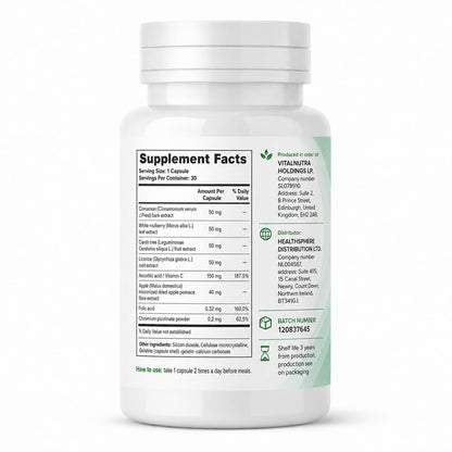 Detoxic – Herbal Digestive & Intestinal Support Supplement – 30 Capsules