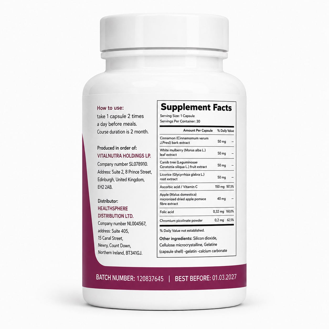 Diaform+ - Daily Wellness Support Formula - 30 Capsules