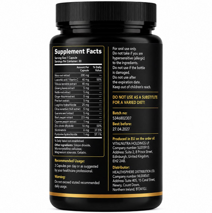 Erect Potent - Performance & Stamina Support for Men – 30 Capsules