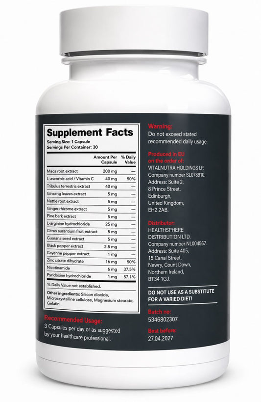 Eroprostin - Men’s Wellness & Stamina Support - 30 Capsules