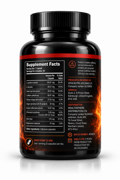 FitBurn – Metabolism & Wellness Formula – 30 Capsules
