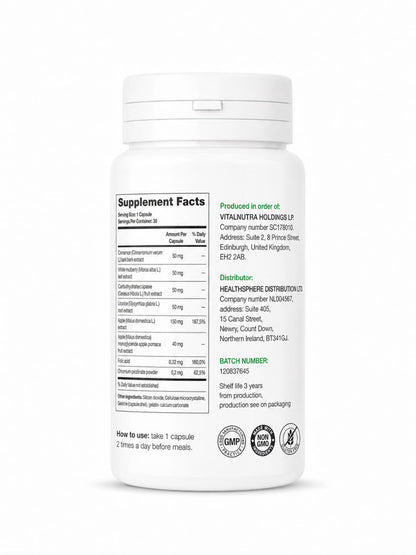 GlucoActive – Glucose Balance & Daily Energy Support Supplement – 30 Capsules