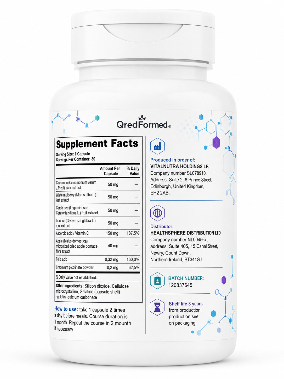 Glycorum – Daily Glucose Metabolism & Wellness Support – 30 Capsules