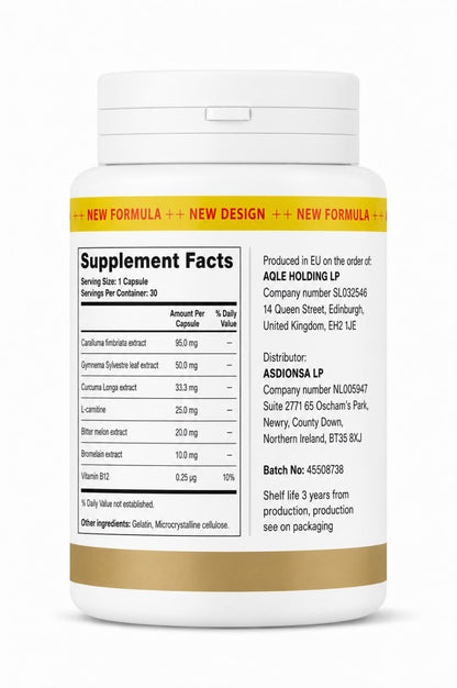 Gut Relief Forte – Digestive Comfort & Metabolic Balance Support Supplement – 30 Capsules