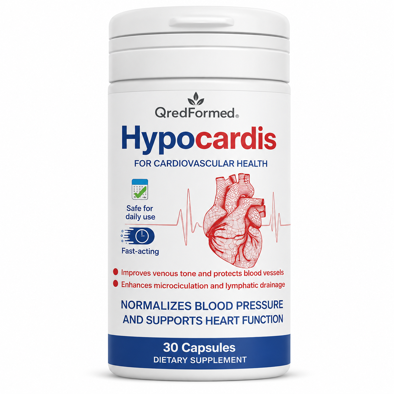 Hypocardis – Daily Cardiovascular Formula – 30 Capsules