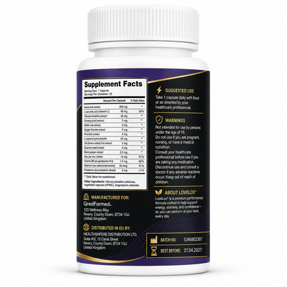 LoveLox – Men’s Everyday Wellness & Vitality Support – 30 Capsules
