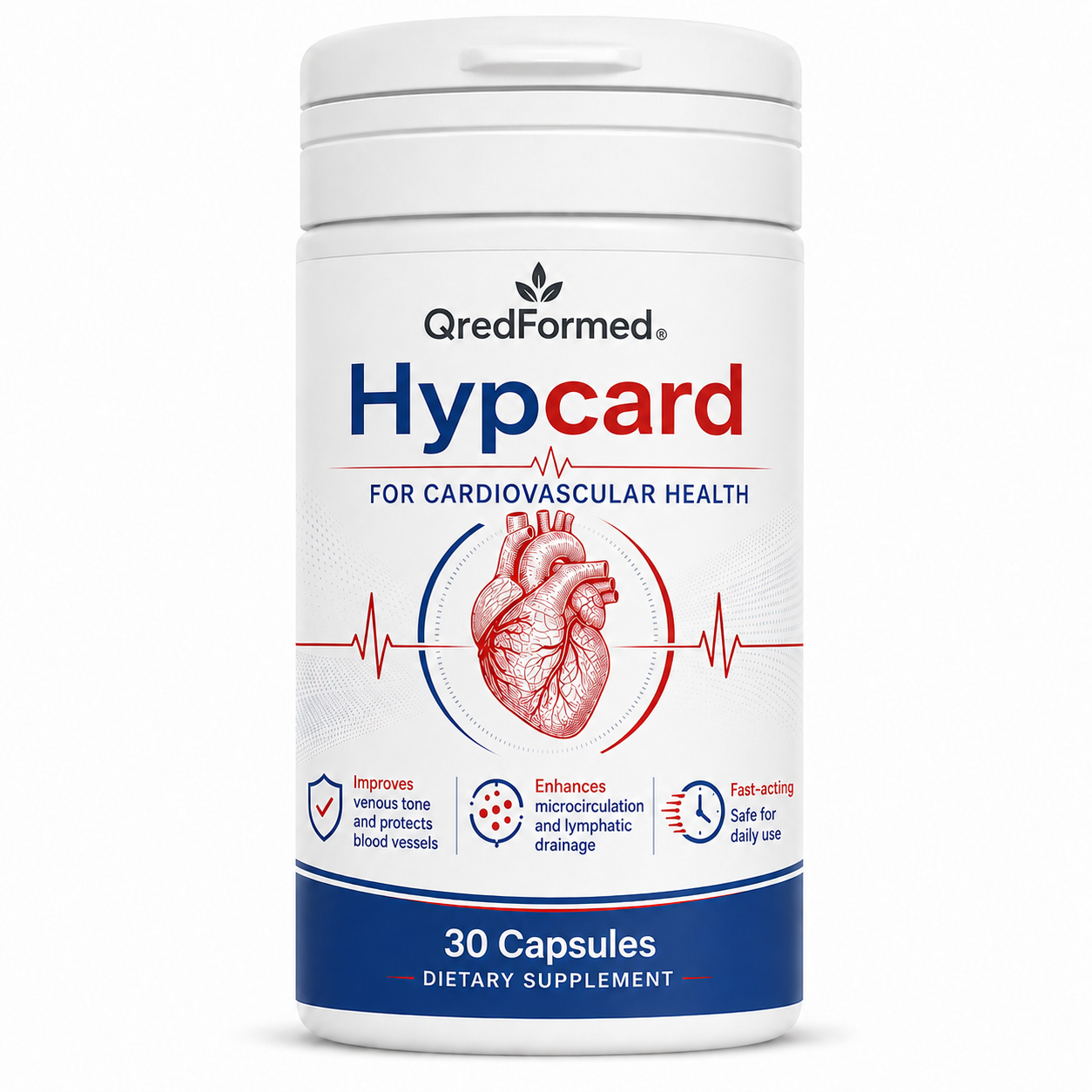 Hypcard – Daily Cardiovascular & Circulation Wellness Support – 30 Capsules