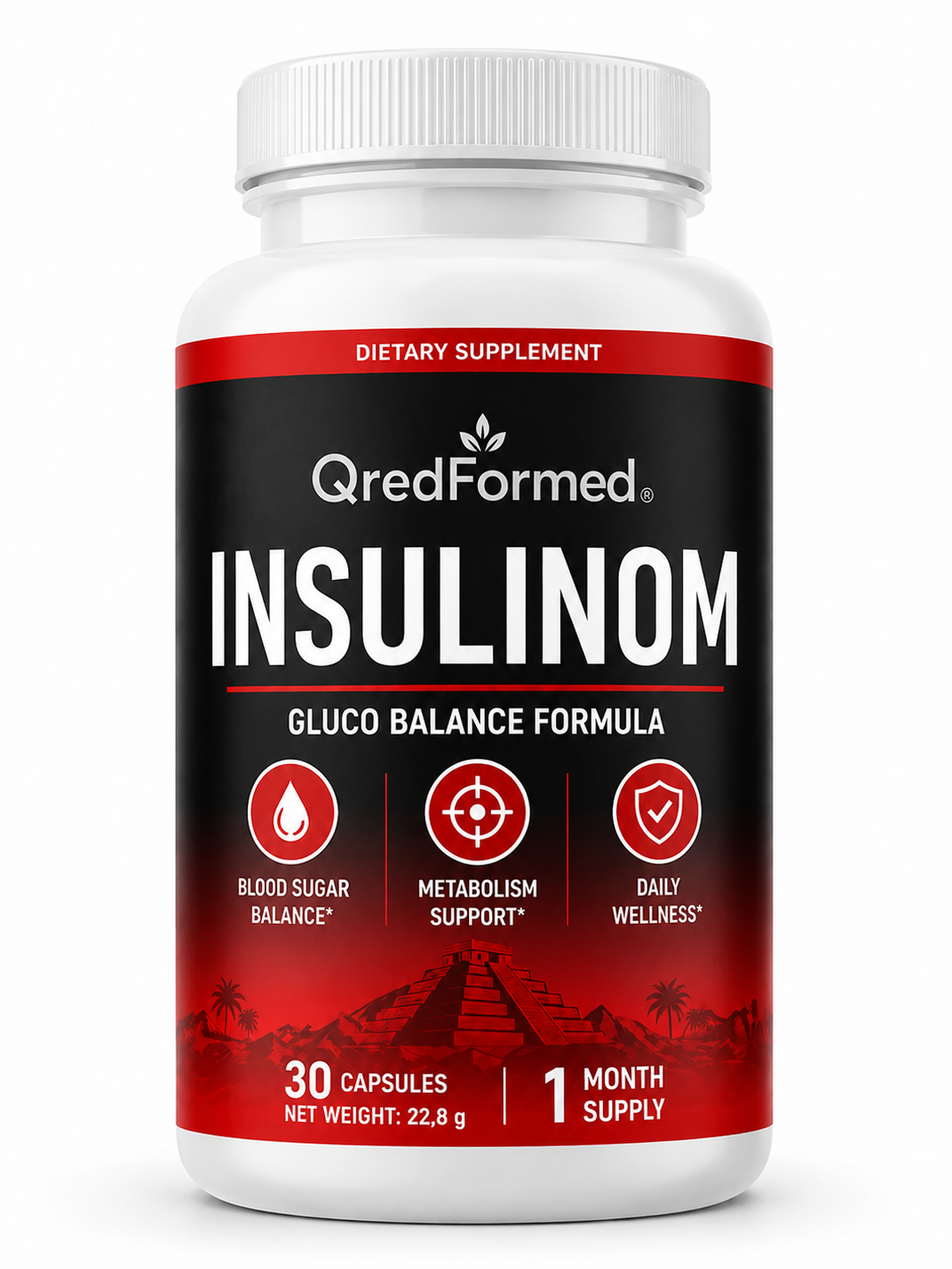 INSULINOM - Daily Nutritional & Wellness Support - 30 Capsules
