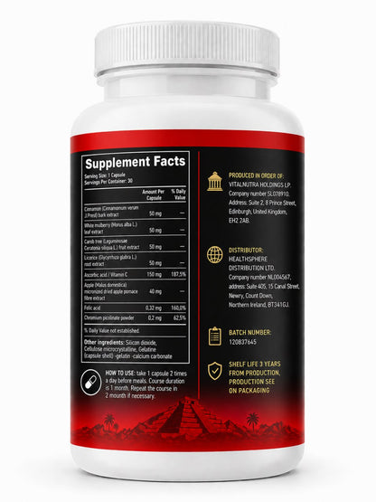 INSULINOM - Daily Nutritional & Wellness Support - 30 Capsules