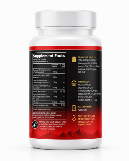 INSULINONORM - Daily Wellness & Botanical Support - 30 Capsules