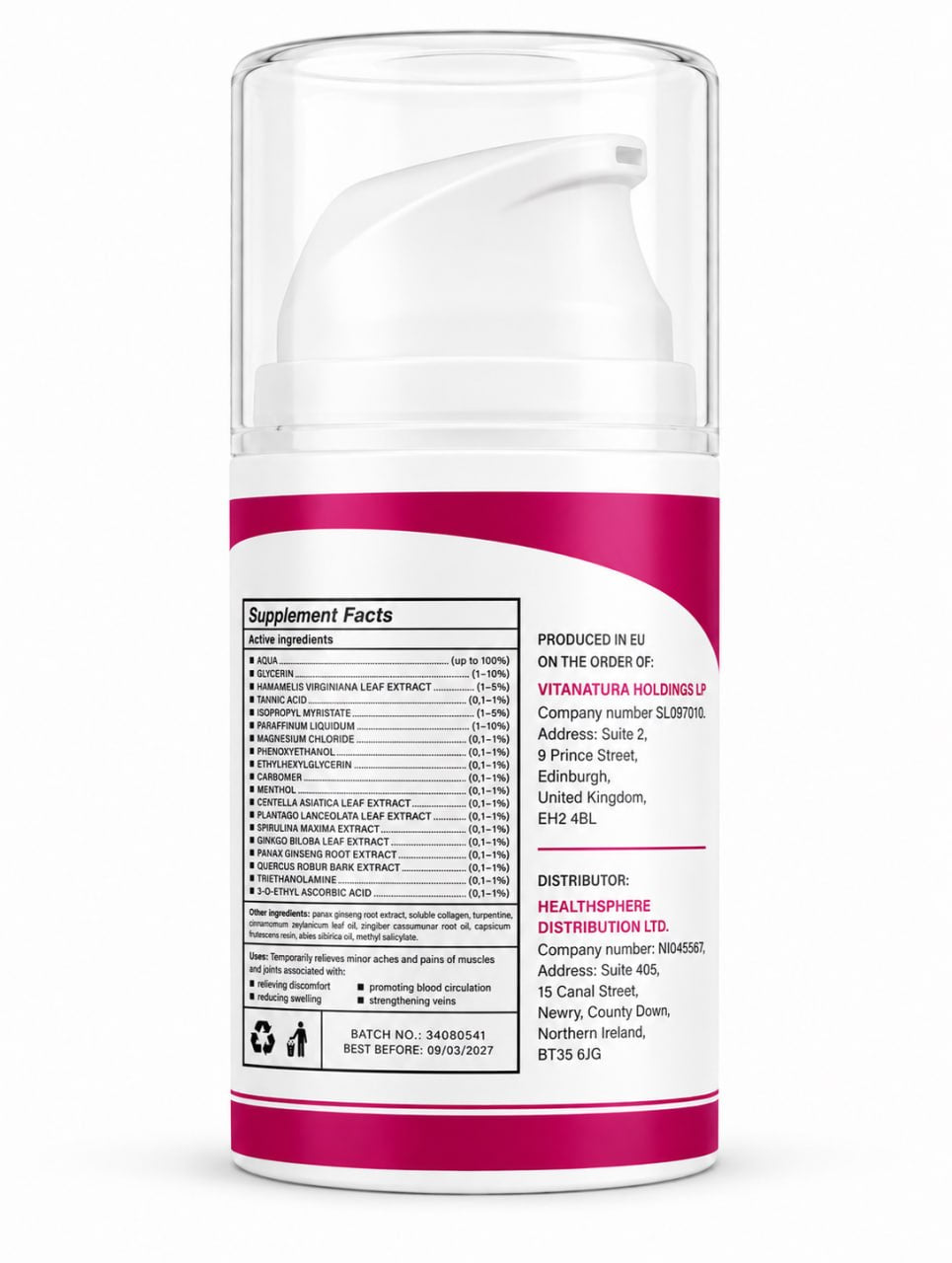 Levikose - Daily Leg Comfort Cream - 50ml