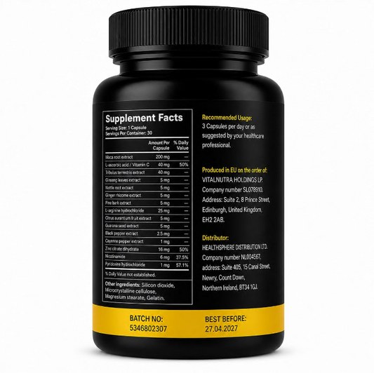 Libidomatic - Stamina & Wellness Formula for Men - 30 Capsules