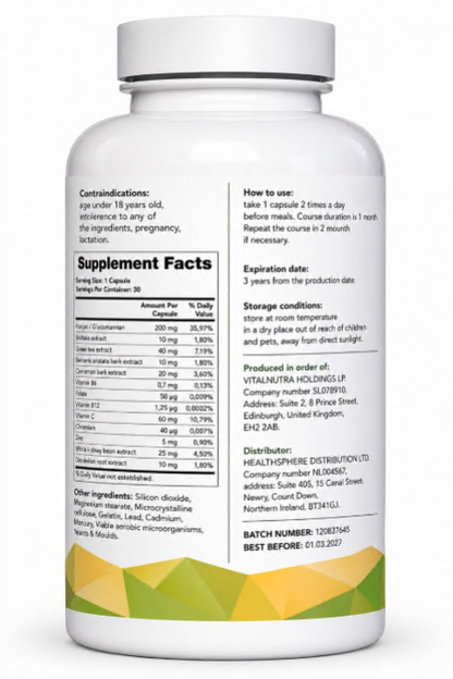 Lipozem Forte – Metabolic Wellness & Daily Balance Support Capsules – 30 Capsules