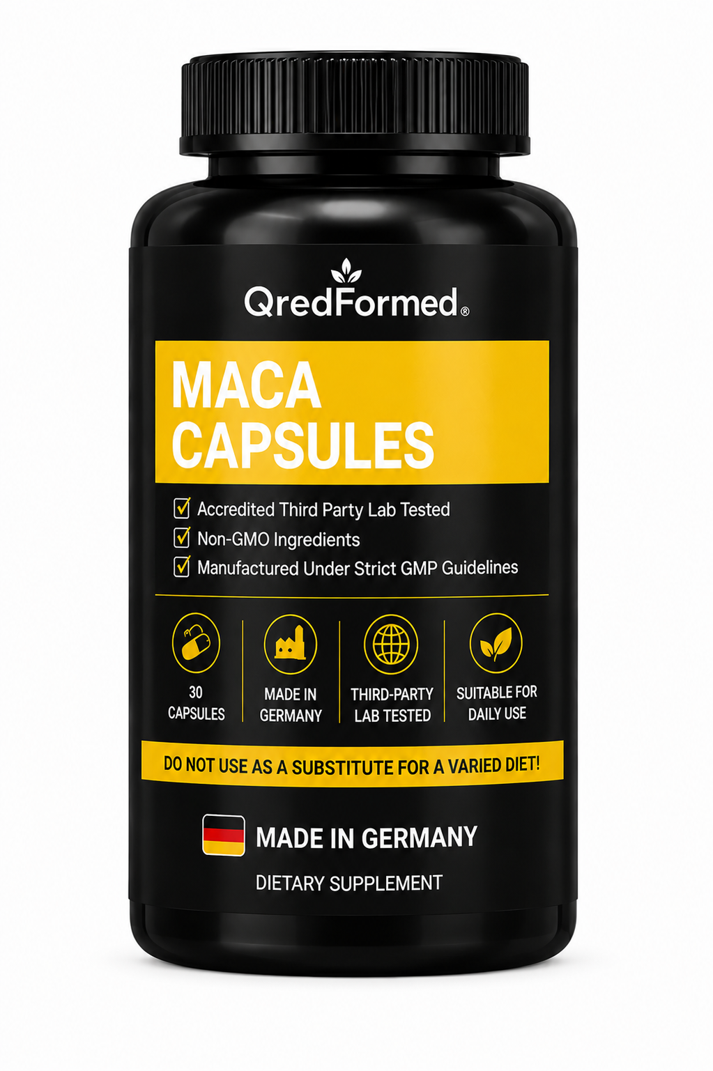 Maca Capsules – Daily Vitality & Wellness Formula – 30 Capsules