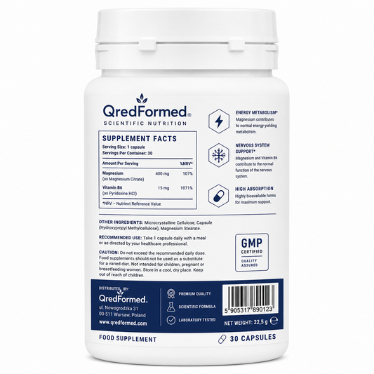 MAGNESIUM + B6 - 30 Capsules