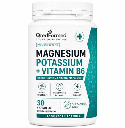 MAGNESIUM POTASSIUM + VITAMIN B6 - 30 Capsules