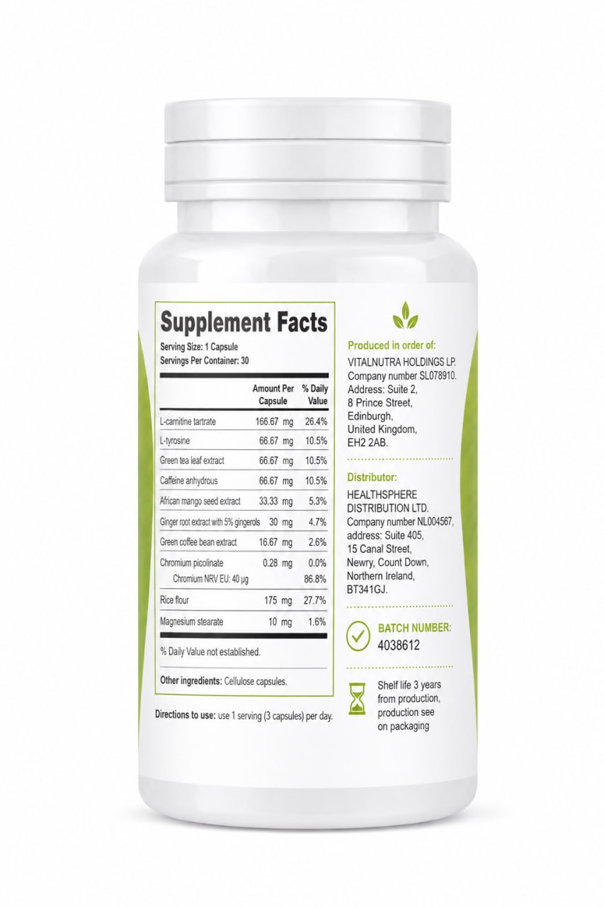 Matcha Slim – Daily Energy & Green Tea Vitality Formula – 30 Capsules