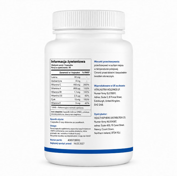 Maxiluten – Eye Wellness & Daily Vision Support Capsules – 30 Capsules