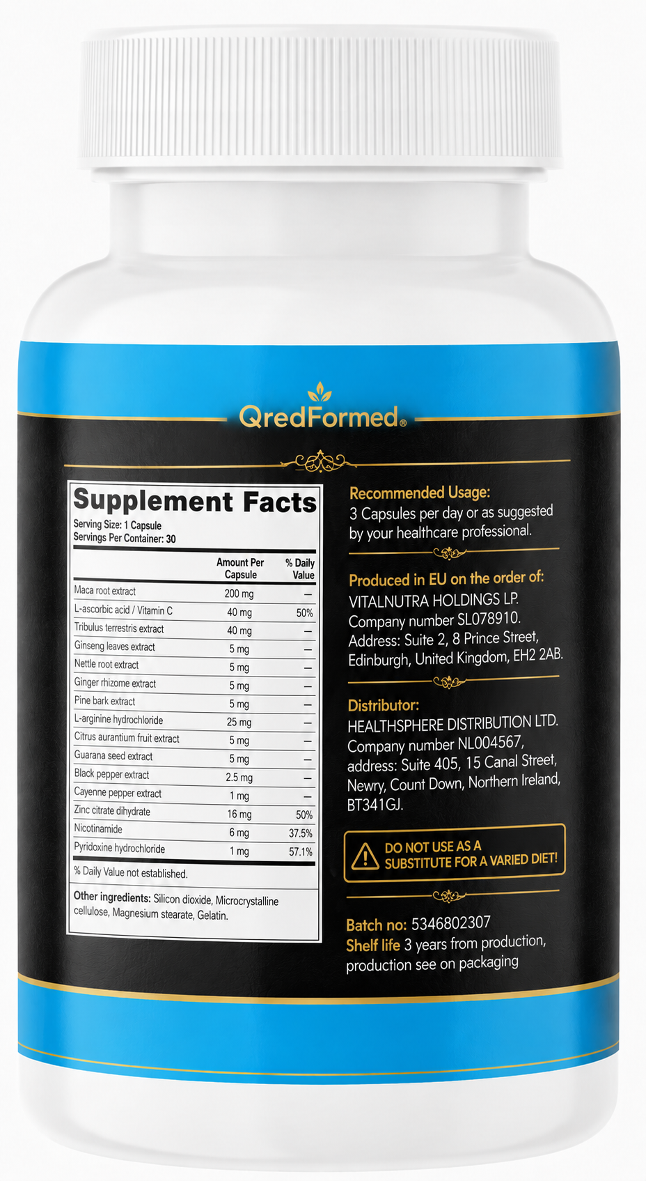 MenirMax – Men’s Daily Vitality & Active Lifestyle Support – 30 Capsules