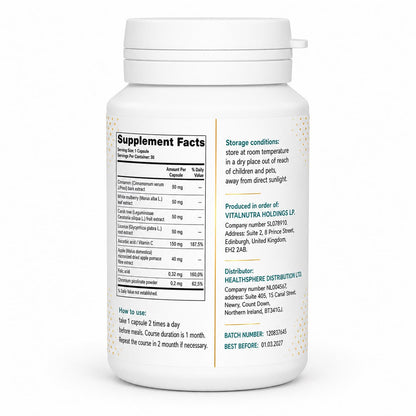 Metaglucin - Daily Glucose & Wellness Support Formula - 30 Capsules