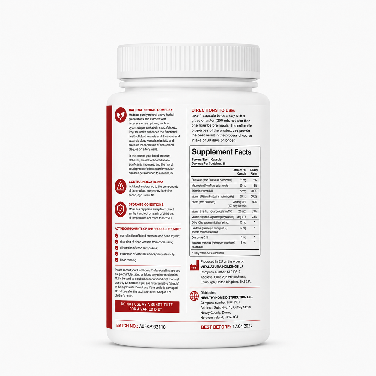 My CARDIO – Cardiovascular Wellness Support Capsules – 30 Capsules
