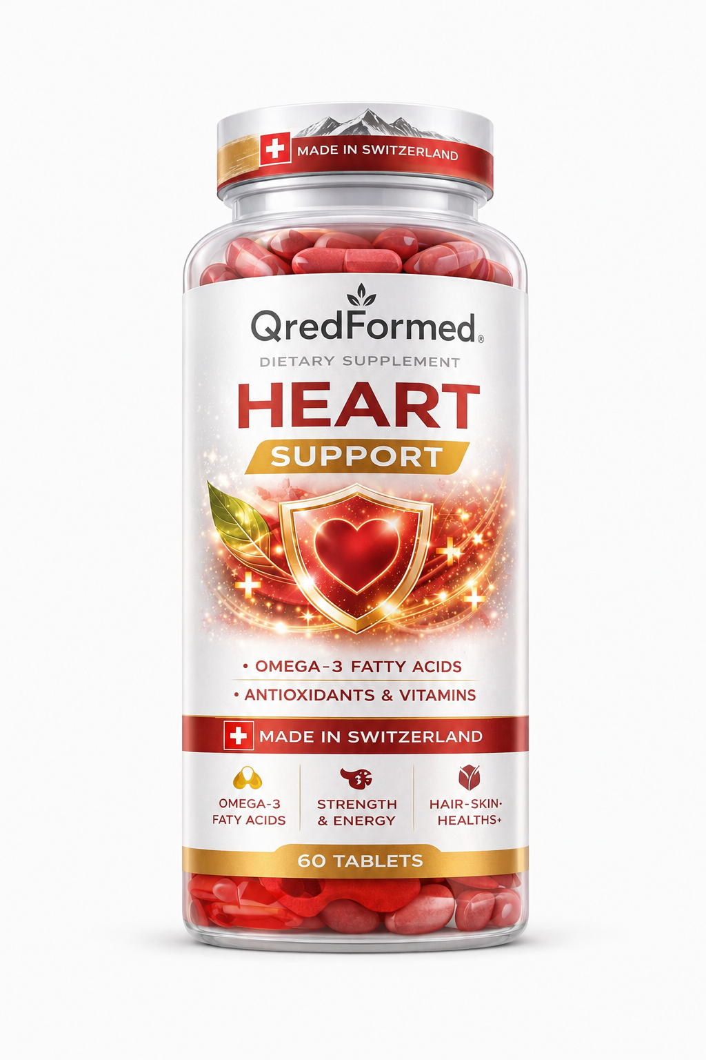 Nature Shield Heart Support – Cardiovascular Wellness Formula - 60 Tablets