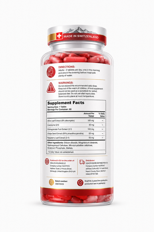 Nature Shield Heart Support – Cardiovascular Wellness Formula - 60 Tablets
