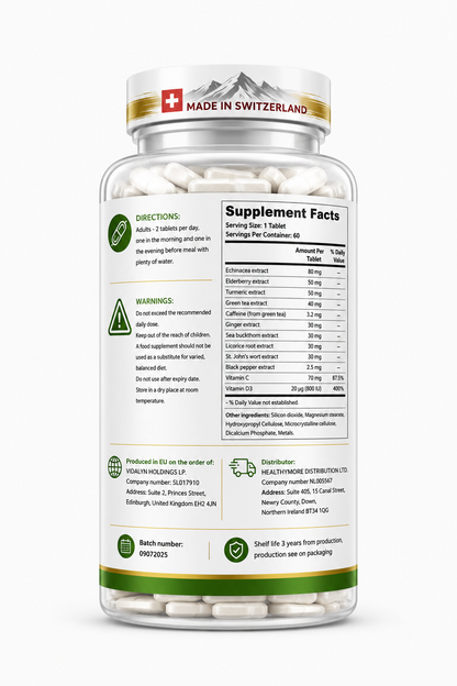 Nature Shield Immune Defense – Botanical Immunity Formula – 60 Tablets