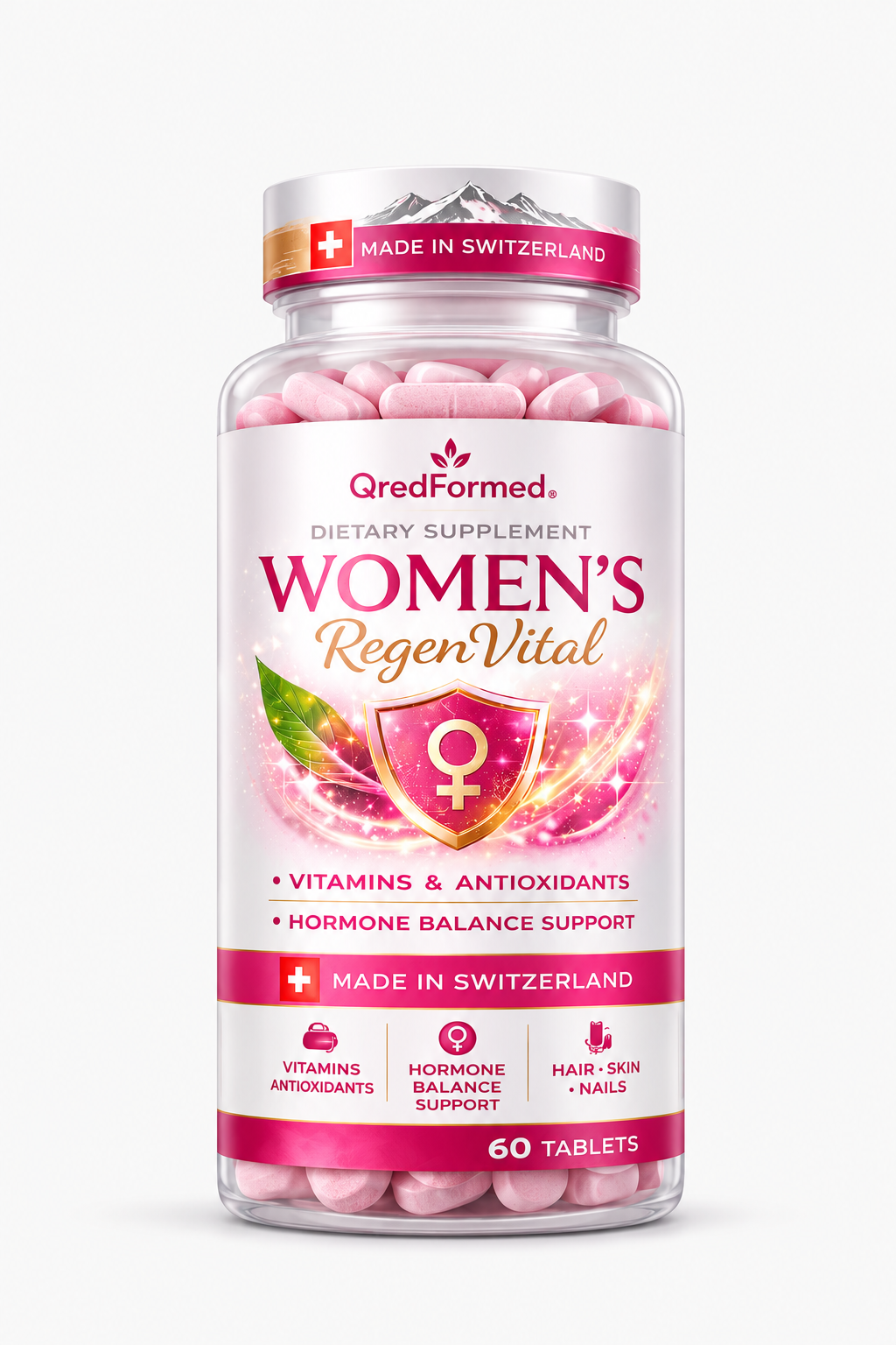 Nature Shield Women’s Vitamins – Women’s Daily Wellness Formula – 60 Tablets