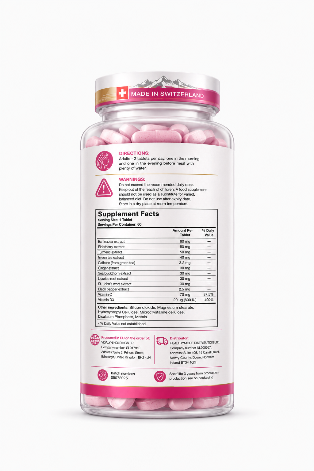 Nature Shield Women’s Vitamins – Women’s Daily Wellness Formula – 60 Tablets