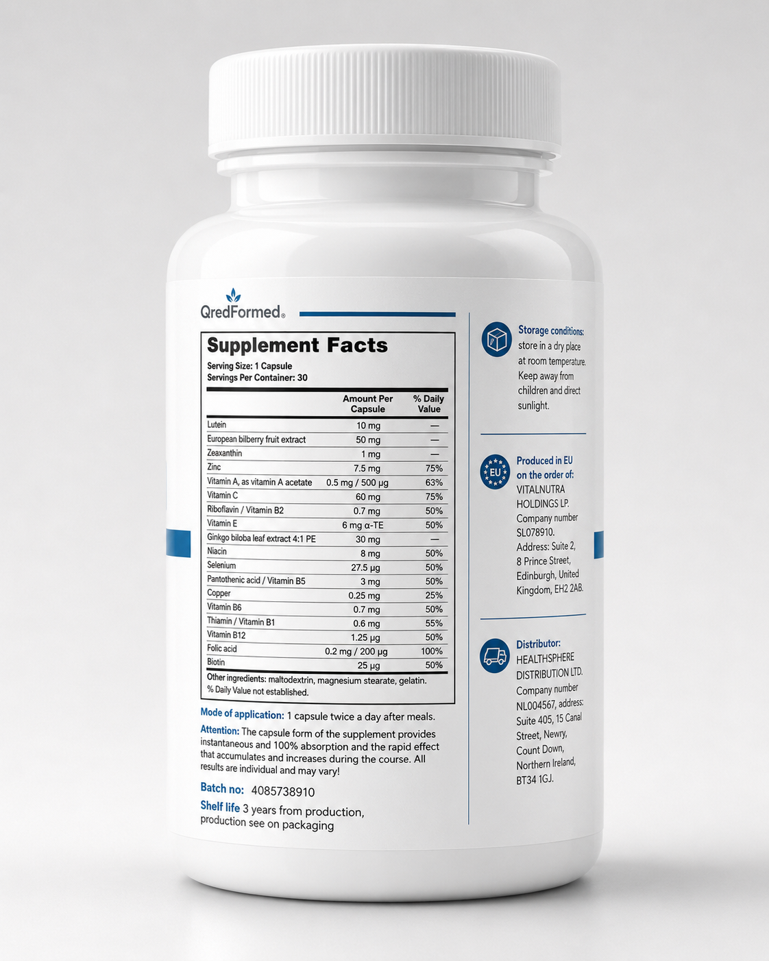Oculusin – Daily Eye Wellness & Visual Comfort Support Formula – 30 Capsules