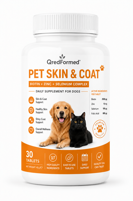 PET SKIN & COAT - Biotin + Zinc + Selenium Complex - 30 Tablets