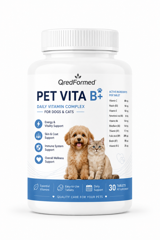 PET VITA B+ - Daily Vitamin Complex for Dogs & Cats - 30 Tablets