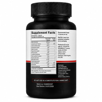 ADEMUNAL – Men’s Prostate & Urinary Wellness Support – 30 Capsules