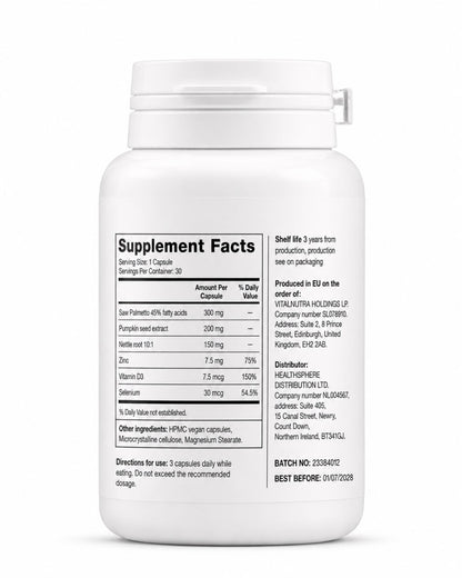 Urixen – Men’s Prostate, Urinary & Vitality Wellness Support – 30 Capsules