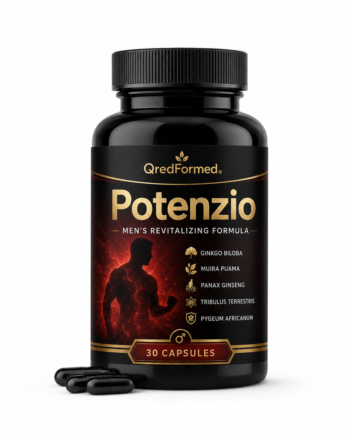 Potenzio – Men’s Daily Vitality & Energy Support – 30 Capsules