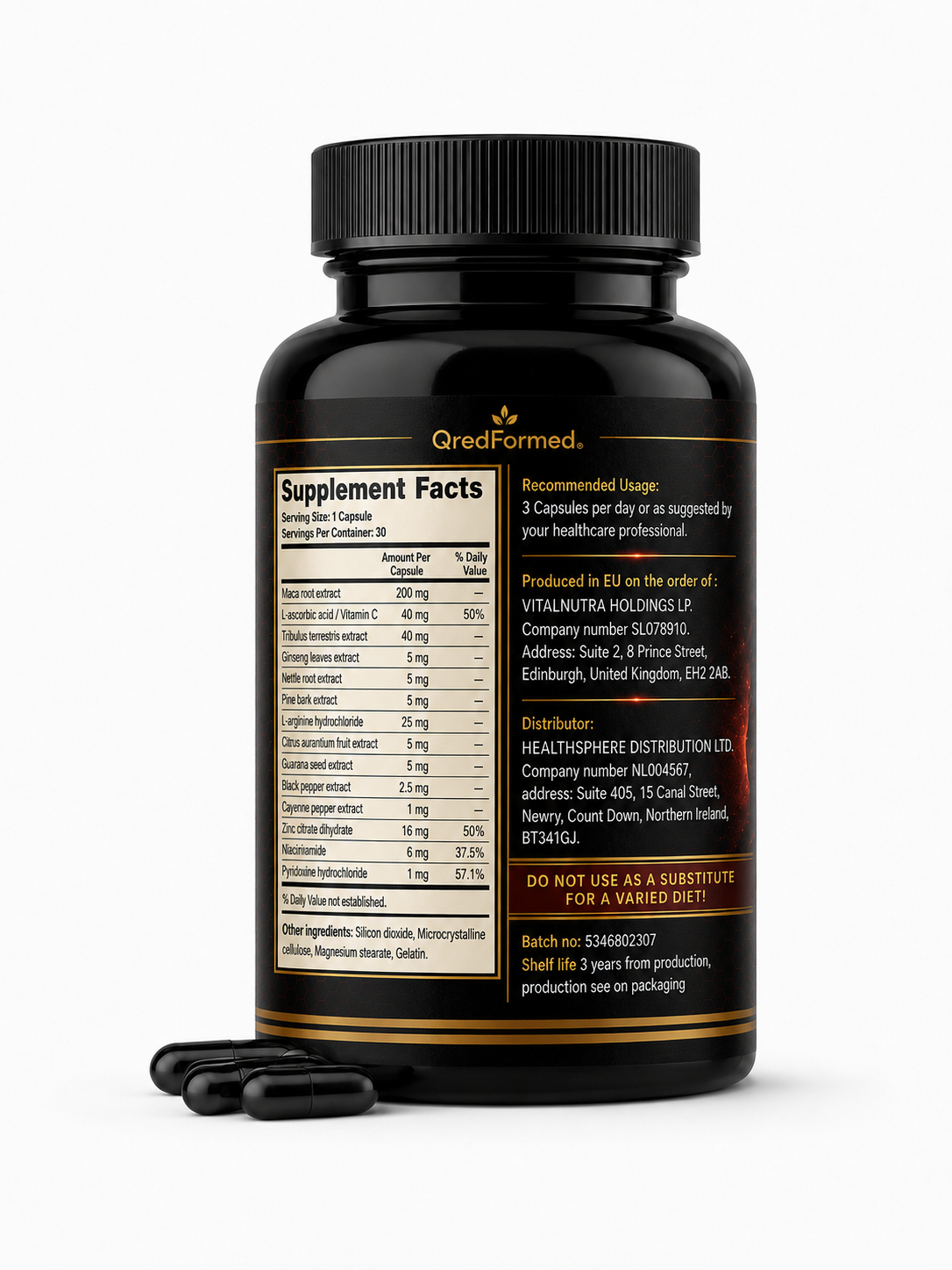 Potenzio – Men’s Daily Vitality & Energy Support – 30 Capsules