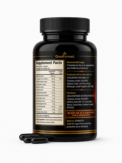 Potenzio – Men’s Daily Vitality & Energy Support – 30 Capsules