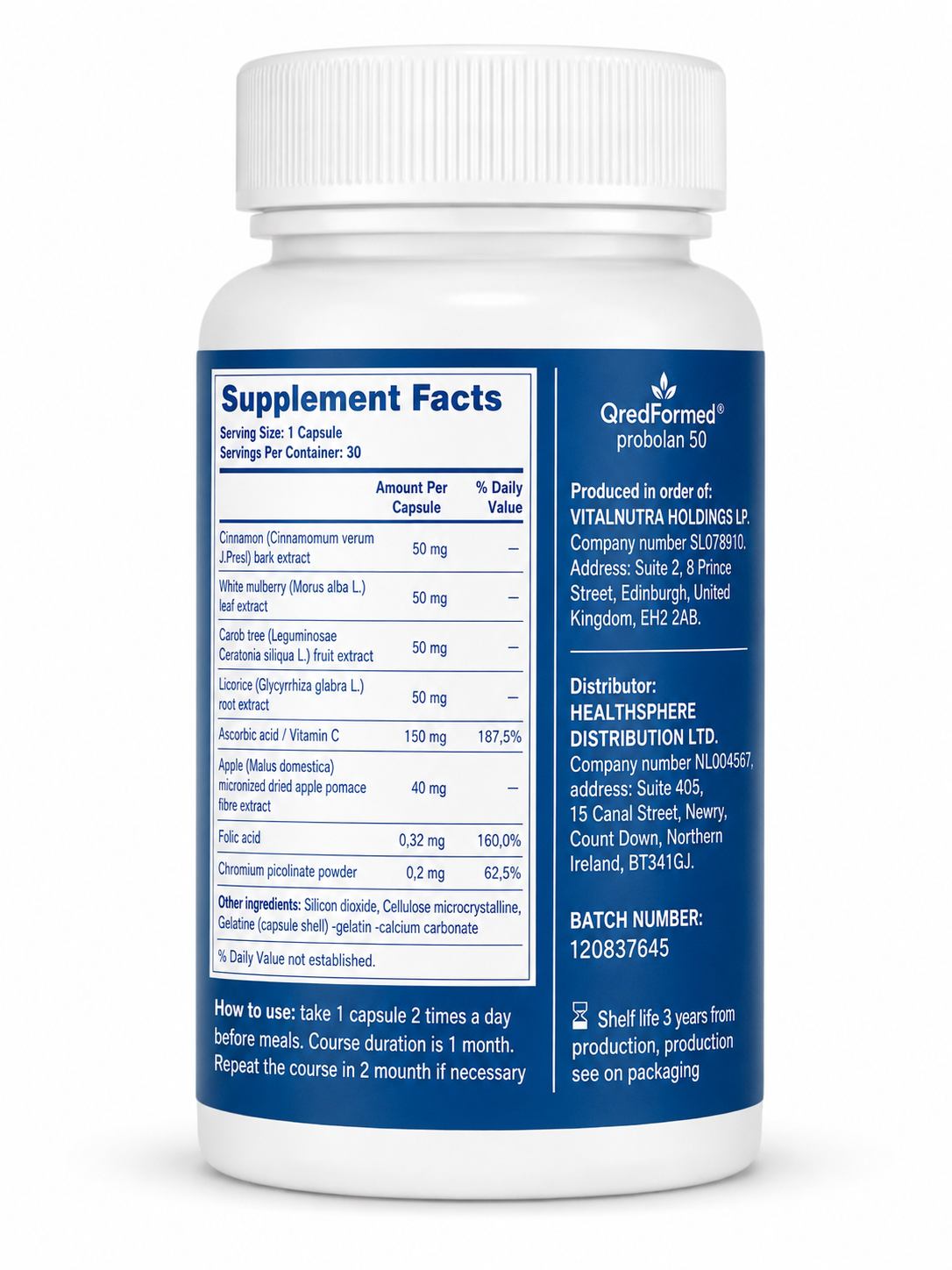 Problane 50 – Daily Nutritional Balance & Overall Wellness Support – 30 Capsules