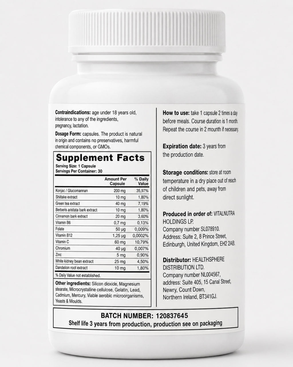 PROSTANOVA - Botanical Men’s Wellness Support - 30 Capsules