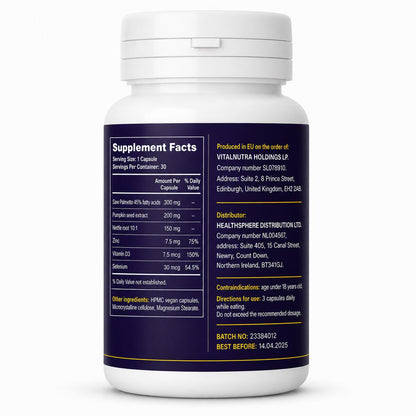 ProstaOne for Men - Men’s Daily Wellness Support Formula - 30 Capsules