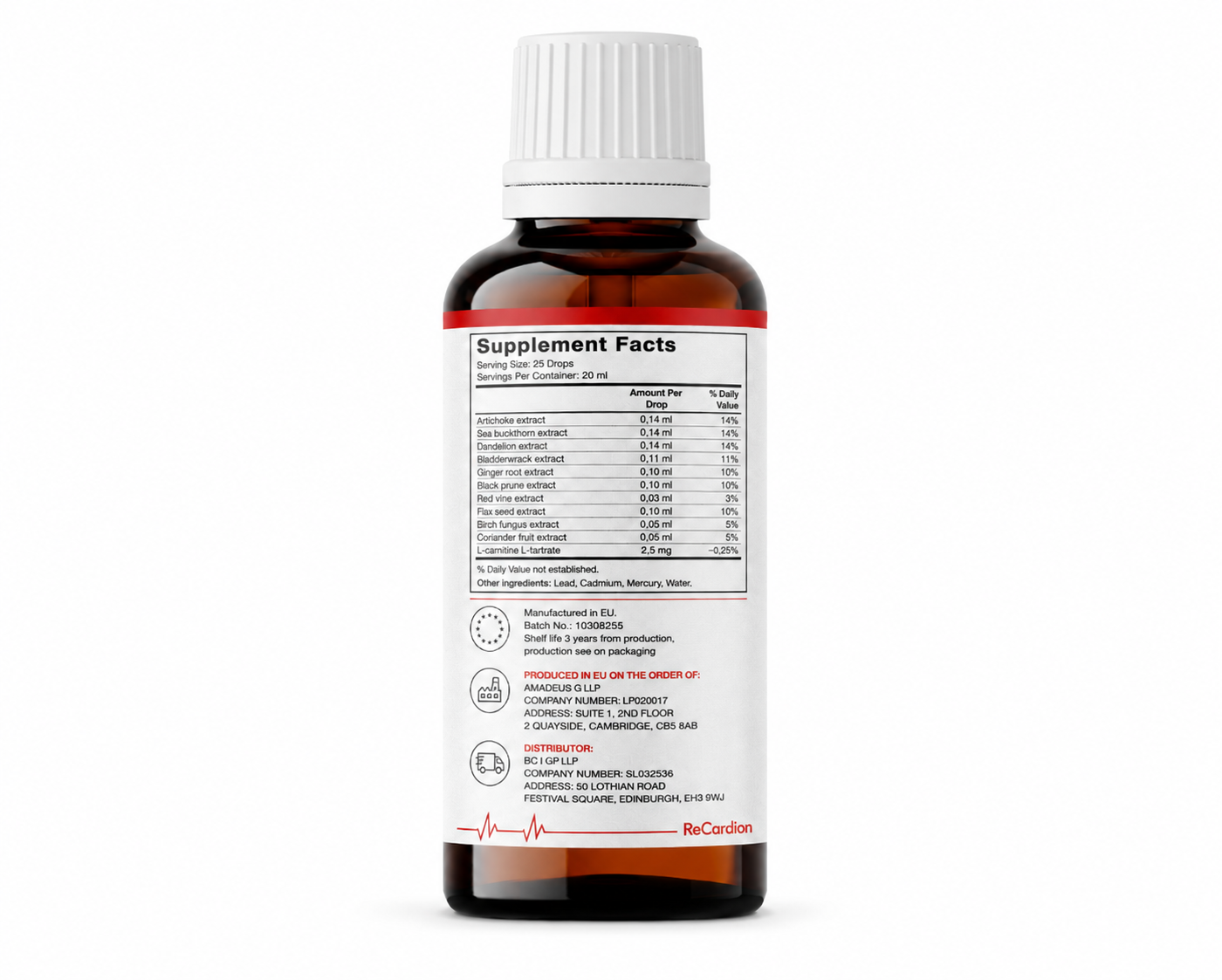 ReCardion – Daily Heart & Circulation Wellness Support Drops – 20 ml