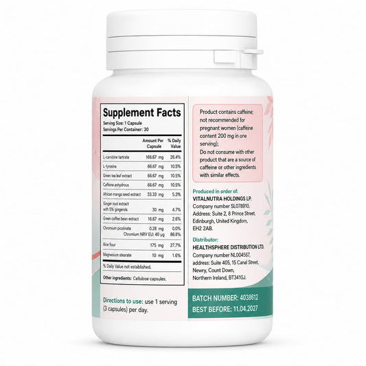 Relio Form - Daily Wellness & Metabolism Formula - 30 Capsules