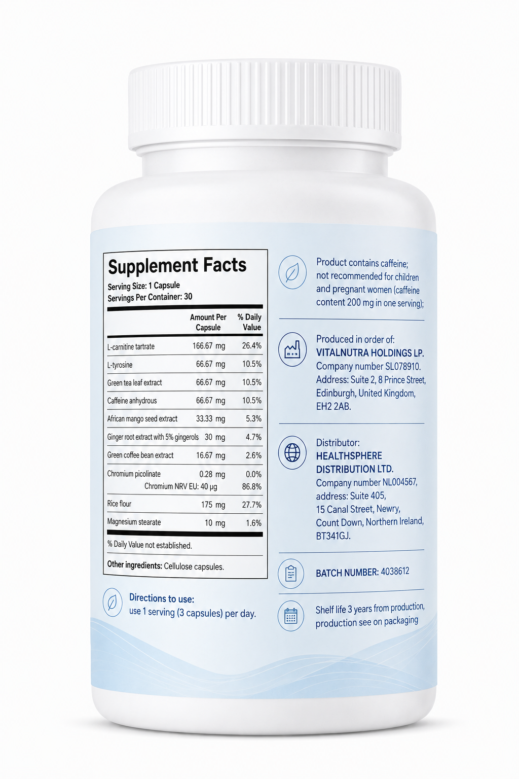 Slimdox – Daily Metabolism & Wellness Support – 30 Capsules