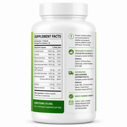Slim Jet – Metabolic Wellness Formula – 30 Capsules