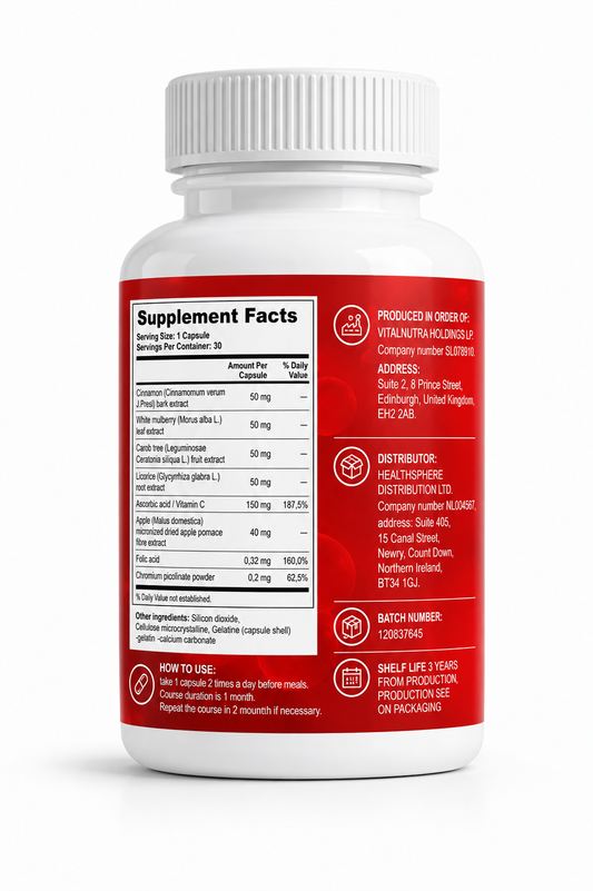 SugarMute – Glucose Balance Wellness Formula – 30 Capsules