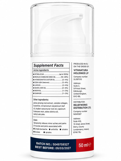 ThermoRelief - Soothing Cream for Daily Joint & Muscle Comfort - 50ml