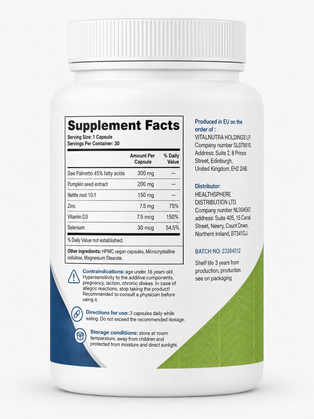 Urosteel – Daily Prostate & Men’s Wellness Support – 30 Capsules