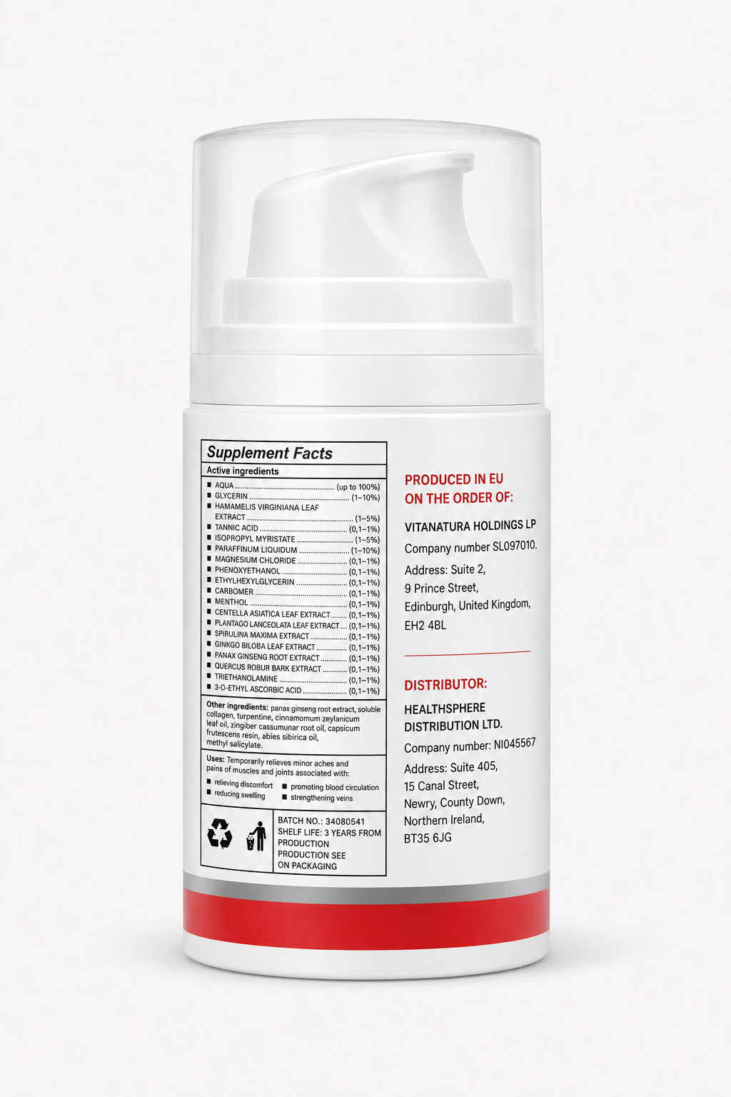 Varikosette Cream – Leg Comfort & Daily Circulation Care Skin Formula – 50 ml