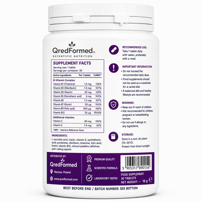 VITAMIN B-COMPLEX - 30 Tablets